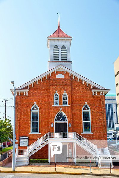 Die Dexter Avenue King Memorial Baptist Church,  wo Martin Luther King Jr. arbeitete,  Montgomery,  AL,  USA