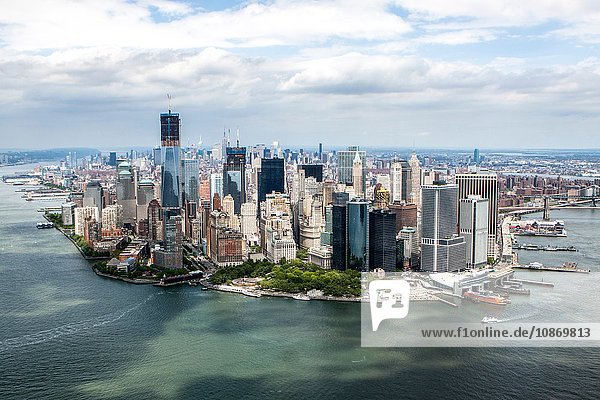 Luftaufnahme von Manhattan  New York City  USA