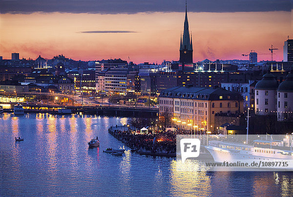 Schweden  Stockholm  Blick auf die Altstadt