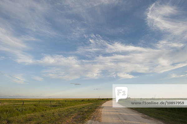 USA  Texas  Anahuac  Wolken am Himmel über Feld