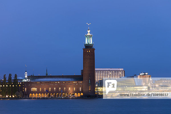 Schweden  Stockholm  Kungsholmen Rathaus gegen blauen Himmel