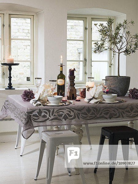 Sweden  Elegant dining table