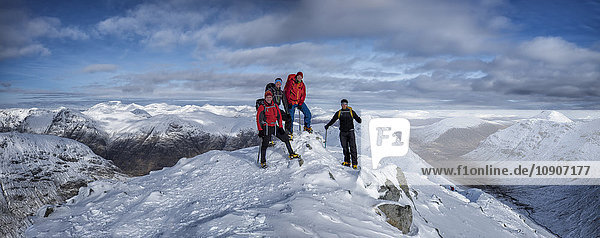 Scotland  Glencoe  Buachaille Etive Beag  Stob Dubh  mountaineering in winter