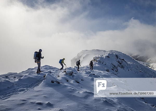 Scotland  Glencoe  Stob Dearg  mountaineering in winter