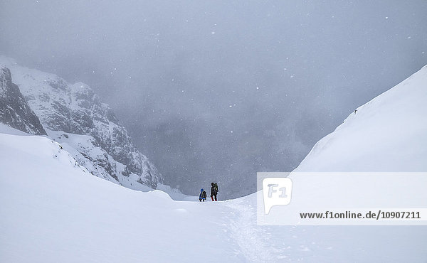 UK  Scotland  Glencoe  Stob Coire Nan Lochain  mountaineering in winter