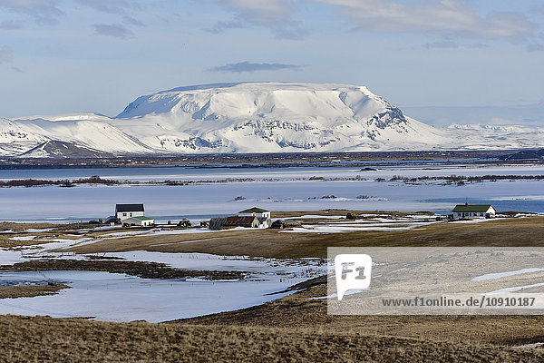 Island  Norden  einsame Häuser am Wasser