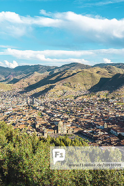 Peru  Cusco  Blick auf die Stadt