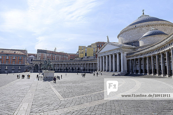 Italy  Neapel  Piazza del Plebiscito  Basilica di San Francesco di Paola