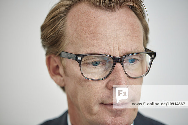 Portrait of businessman wearing glasses