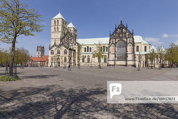 Deutschland  Münster  Blick auf den Münsteraner Dom