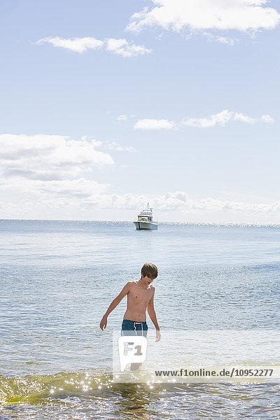 Boy at sea