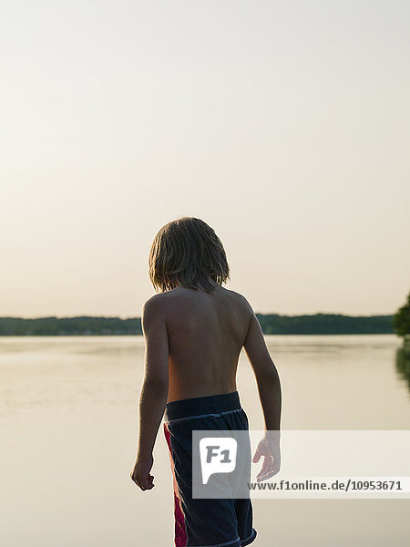 Boy at sea