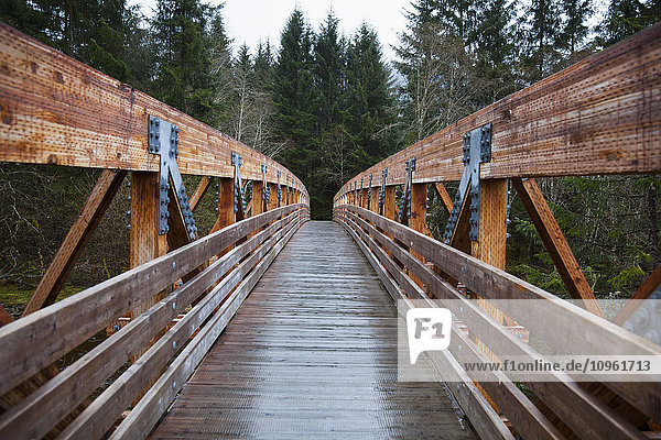 Die Brücke über den Fish Creek auf Douglas Island  Tongass National Forest  Südost-Alaska