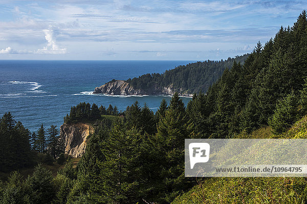 Cape Falcon reicht bis in den Pazifischen Ozean; Manzanita  Oregon  Vereinigte Staaten von Amerika'.