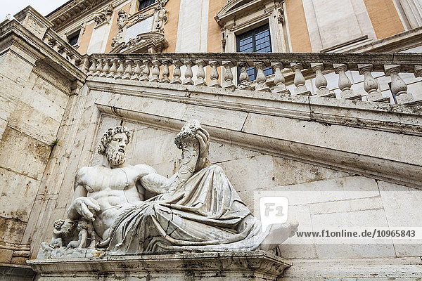 'River god with horn of plenty  Piazza del Campidoglio; Rome  Italy'