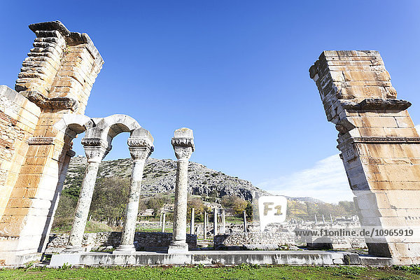 'Basilica B ruins; Philippi  Greece'