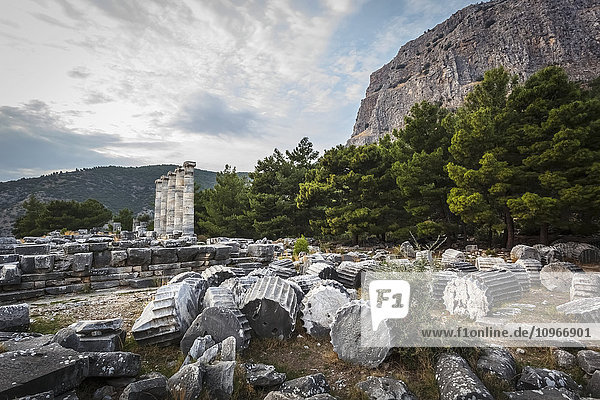 'Ruins of the Sanctuary of Athena; Priene Turkey'