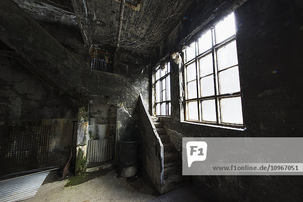 'Inside the old abandoned herring factory; Djupvik Iceland'