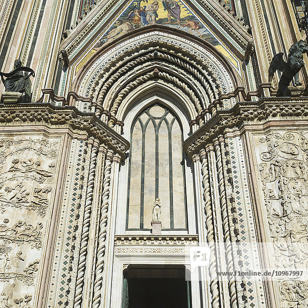 'Entrance to the Cathedral of Orvieto; Orvieto  Umbria  Italy'