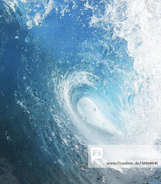 Blue Ocean Wave, View from in the Water