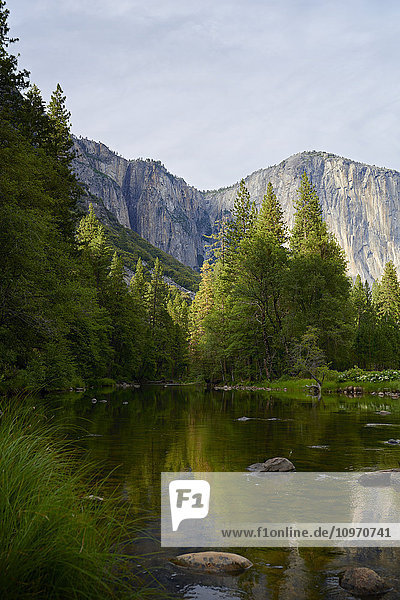 Merced River  Yosemite Valley  Yosemite National Park; Kalifornien  Vereinigte Staaten von Amerika'.