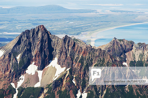 'Mount Douglas And Surrounding Mountain Peaks And Glaciers  Katmai Naional Park; Southwest Alaska  United States Of America'