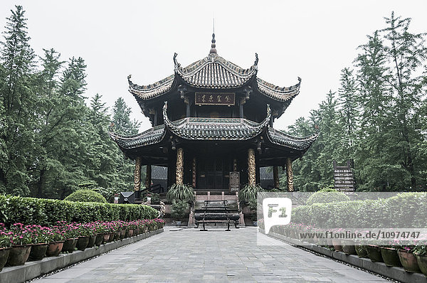 'Taoist temple in Chengdu city center; Sichuan province China'