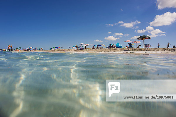 'Mari Ermi beach  also known as the beach of the grains of rice; Oristano  Sardinia  Italy'
