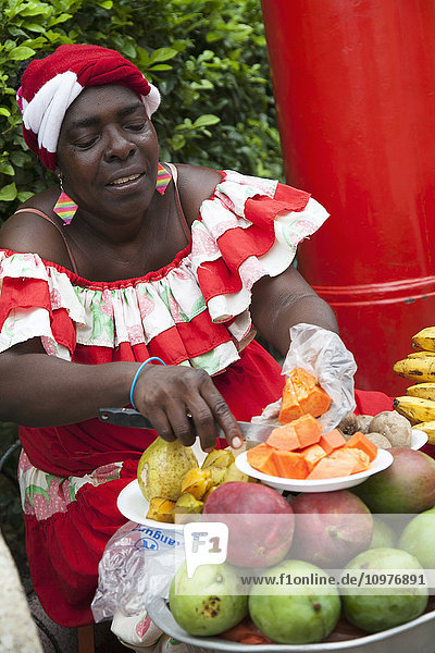 Obsthändler; Cartagena  Kolumbien .