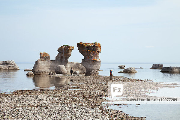 Monolithen im Mingan Archipelago National Park Reserve; Côte-Nord  Quebec  Kanada'.