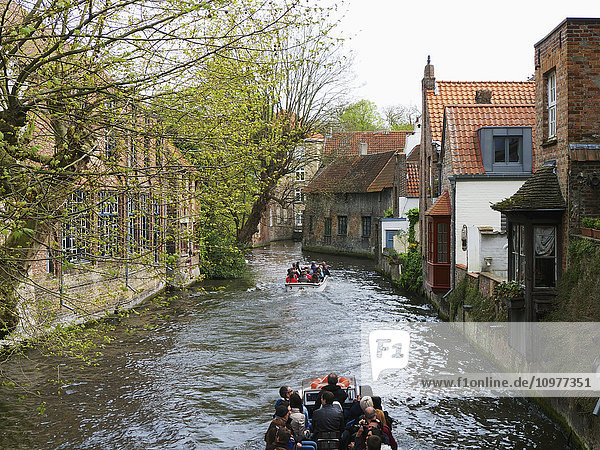 'A boat tour of the canals; Bruges  Belgium'