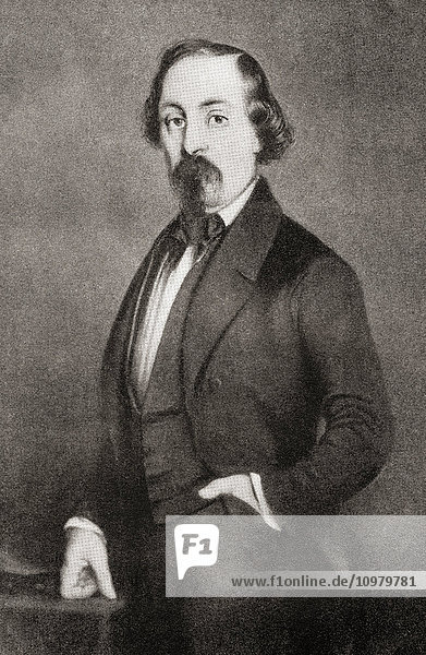 Louis Hyacinthe Bouilhet  1822 - 1869. Französischer Dichter und Dramatiker. Von Gustave Flaubert  veröffentlicht 1935.