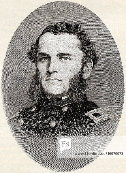 Strong Vincent  1837 – 1863. Lawyer who became famous as a U.S. Army officer during the American Civil War. From The Century Magazine  published 1887.