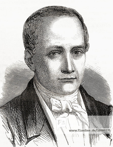 Nicéphore Niépce (geb. Joseph Niépce) 1765 -1833. Französischer Erfinder der Fotografie. Aus Les Merveilles de la Science  veröffentlicht um 1870