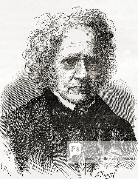 Sir John Frederick William Herschel  1. Baronet  1792 - 187. Englischer Universalgelehrter  Mathematiker  Astronom  Chemiker  Erfinder und experimenteller Fotograf. Aus Les Merveilles de la Science  veröffentlicht um 1870