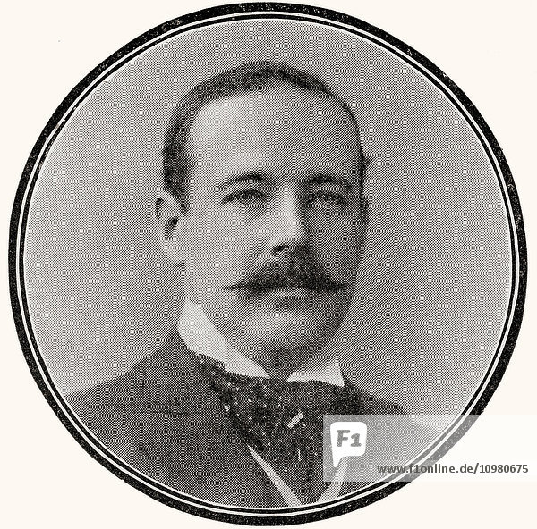 Frederick Glyn  4. Baron Wolverton  1864 - 1932. Britischer Bankier und konservativer Politiker. Aus der Zeitschrift The World and His Wife  veröffentlicht 1907.