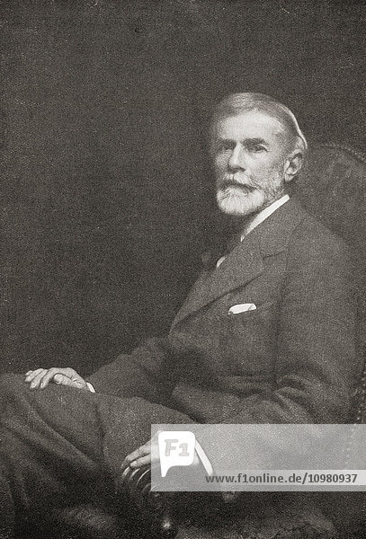 Edward Carpenter  1844 - 1929. Englischer sozialistischer Dichter  sozialistischer Philosoph  Anthologe und früher Schwulenaktivist. Aus Bibby's Annual  veröffentlicht 1910.