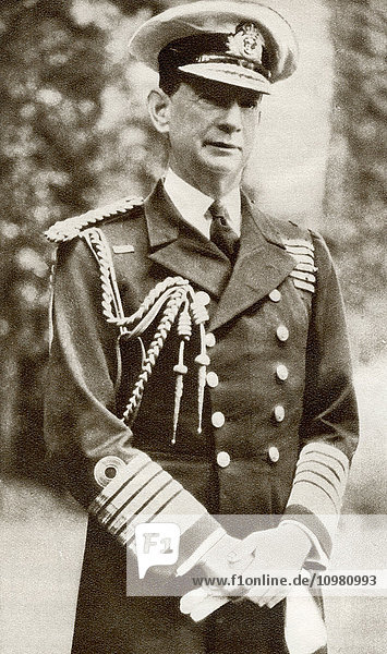 Admiral der Flotte Roger John Brownlow Keyes  1. Baron Keyes 1872 - 1945. Britischer Admiral und militärischer Held. Aus The Story of 25 Eventful Years in Pictures  veröffentlicht 1935