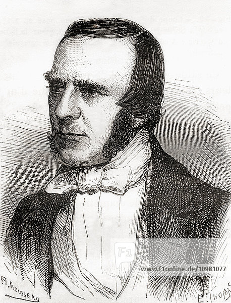John Watkins Brett  1805-1863. Englischer Telegrafeningenieur. Aus Les Merveilles de la Science  veröffentlicht um 1870