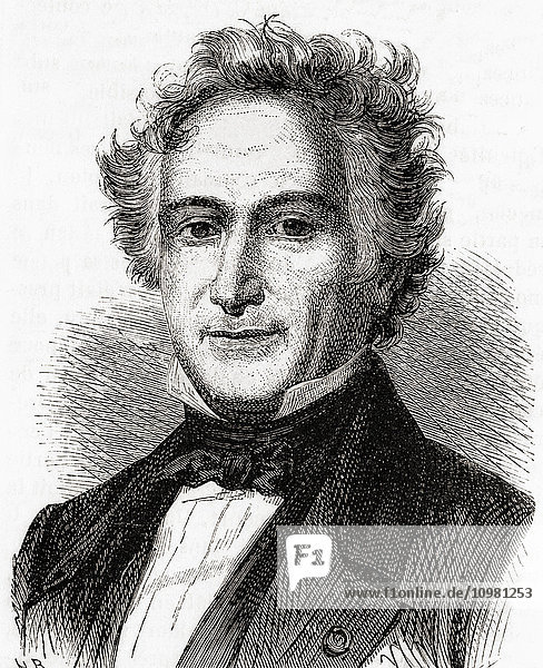 Michel Eugène Chevreul  1786 - 1889. Französischer Chemiker. Aus Les Merveilles de la Science  veröffentlicht um 1870