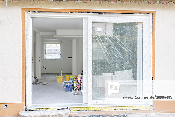 Baustelle eines Hauses