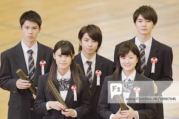 Japanese high school graduation ceremony