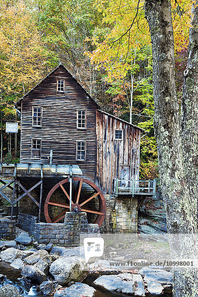 West Virginia  Babcock State Park  Old wooden mill