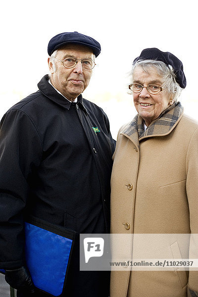 Ein älteres Ehepaar  Porträt.