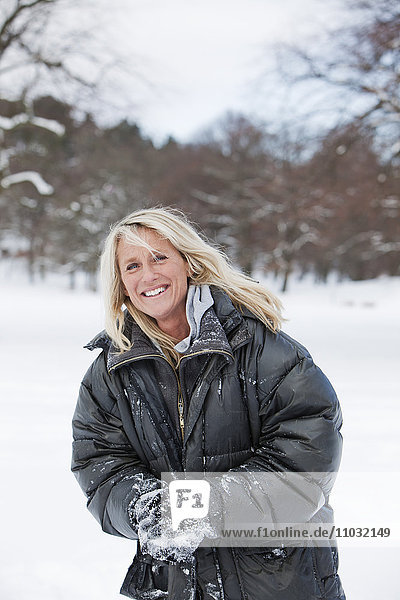 Mature woman smiling  Gothenburg  Sweden