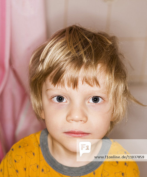 Portrait of a small boy  Sweden.