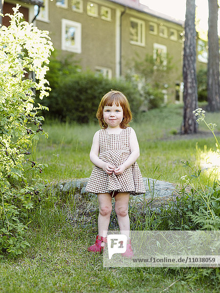 Porträt eines kleinen Mädchens  Schweden.