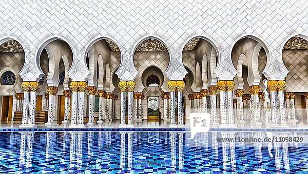Scheich-Zayid-Moschee  Abu Dhabi  Vereinigte Arabische Emirate  Asien