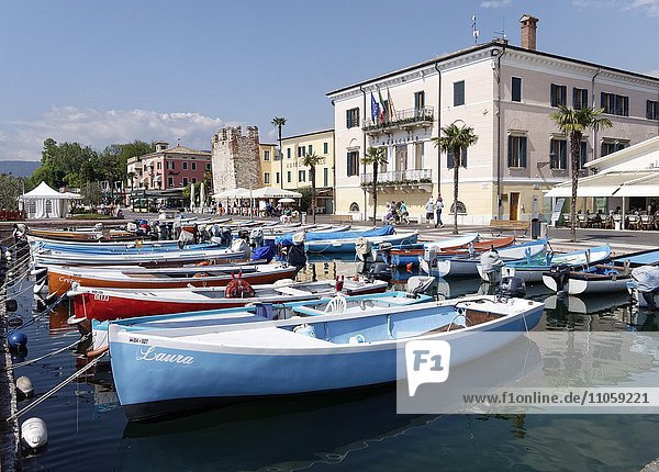 Rathaus am Hafen  Bardolino  Gardasee  Lago di Garda  Venetien  Italien  Europa