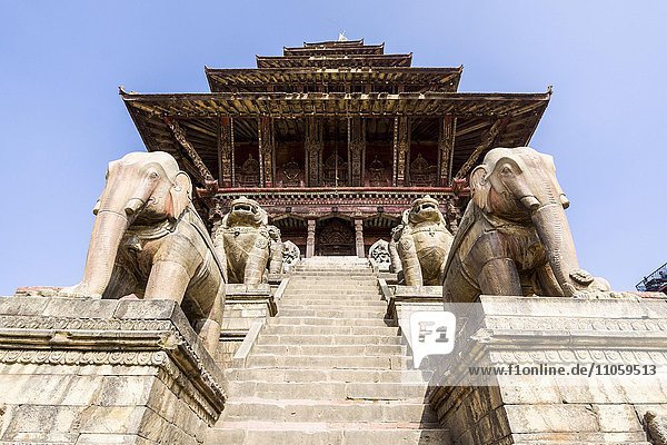 Nyatapola-Tempel  Bhaktapur  Kathmandu  Nepal  Asien